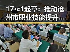 17·c1起草：推动沧州市职业技能提升的重要一步